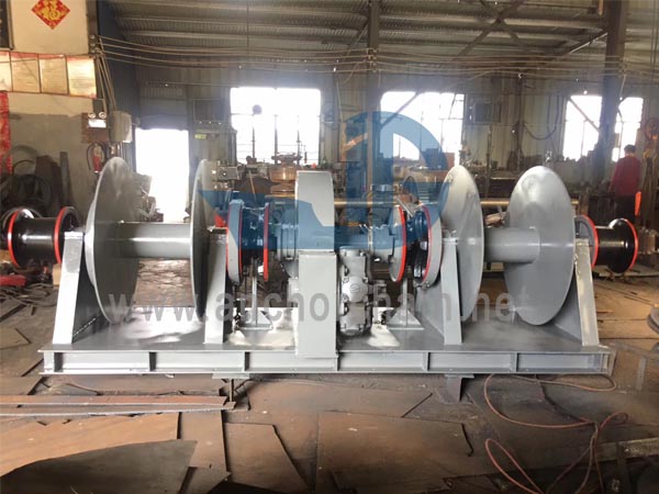 Hidraulikus Single Windlass Two Drum