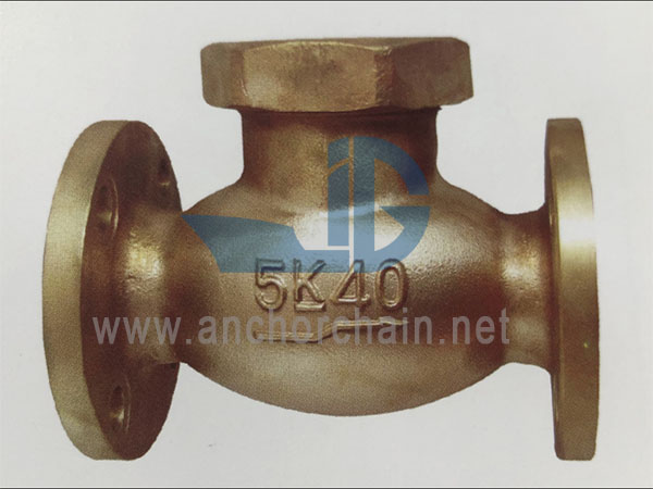 JIS F 7417 bronz 16K emelő visszacsapó gömbszelepek (egyes motorháztető típus)