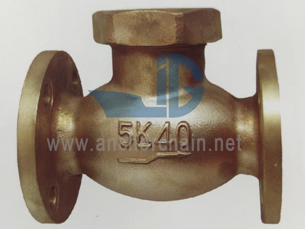 JIS F 7417 Bronz 16K Emelő visszacsapó gömbszelepek Uniós motorháztető típus